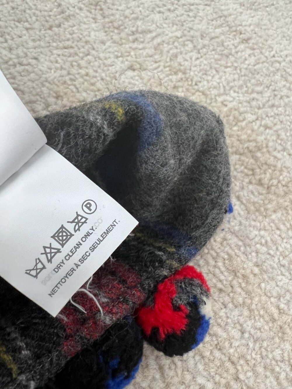 J. Crew Wool Tartan Plaid Pom Pom Scarf Wrap - Picture 7 of 7